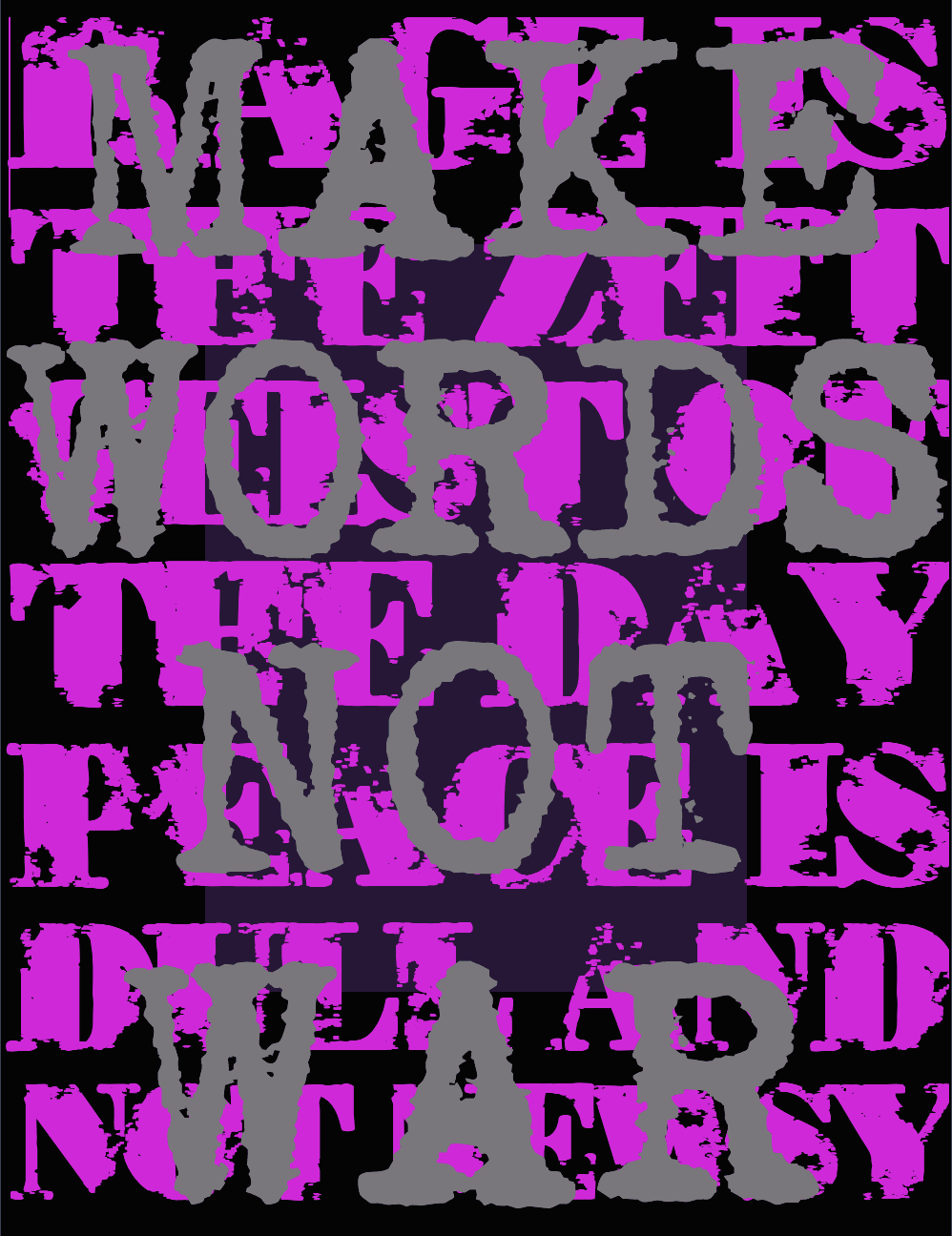 Make Words Not War - 1